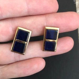 Hickok Cobalt Blue Cuff Links